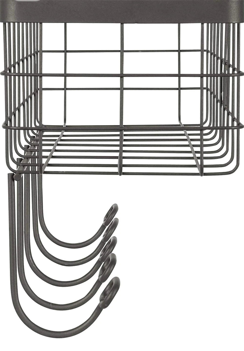 Wire Wall Basket with Hooks - photo 5