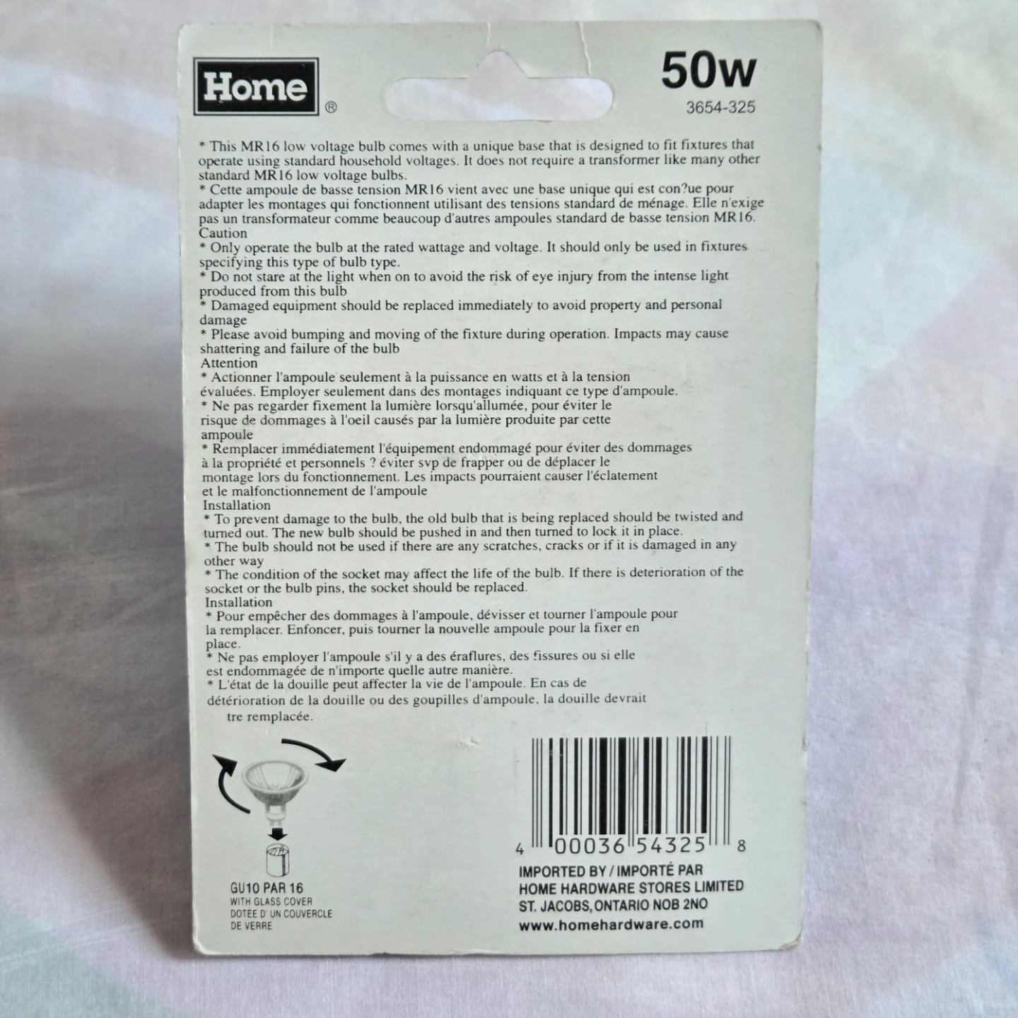 Halogen 50W Light Bulbs with Glass Cover - photo 2