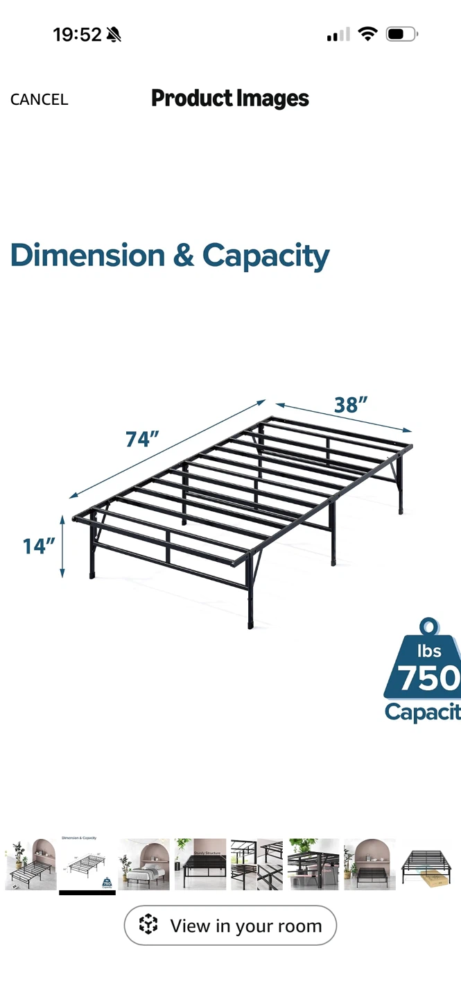 Twin Size Bed Frame + Mattress with CertiPUR-US Certified Foam - photo 2