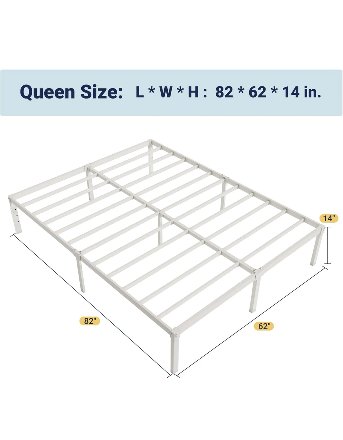 Queen Size Metal Bed Frame