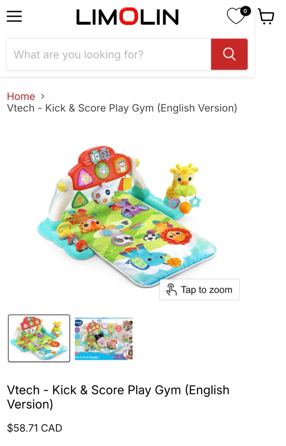 Vtech Kick & Score Baby Play Gym - photo 3