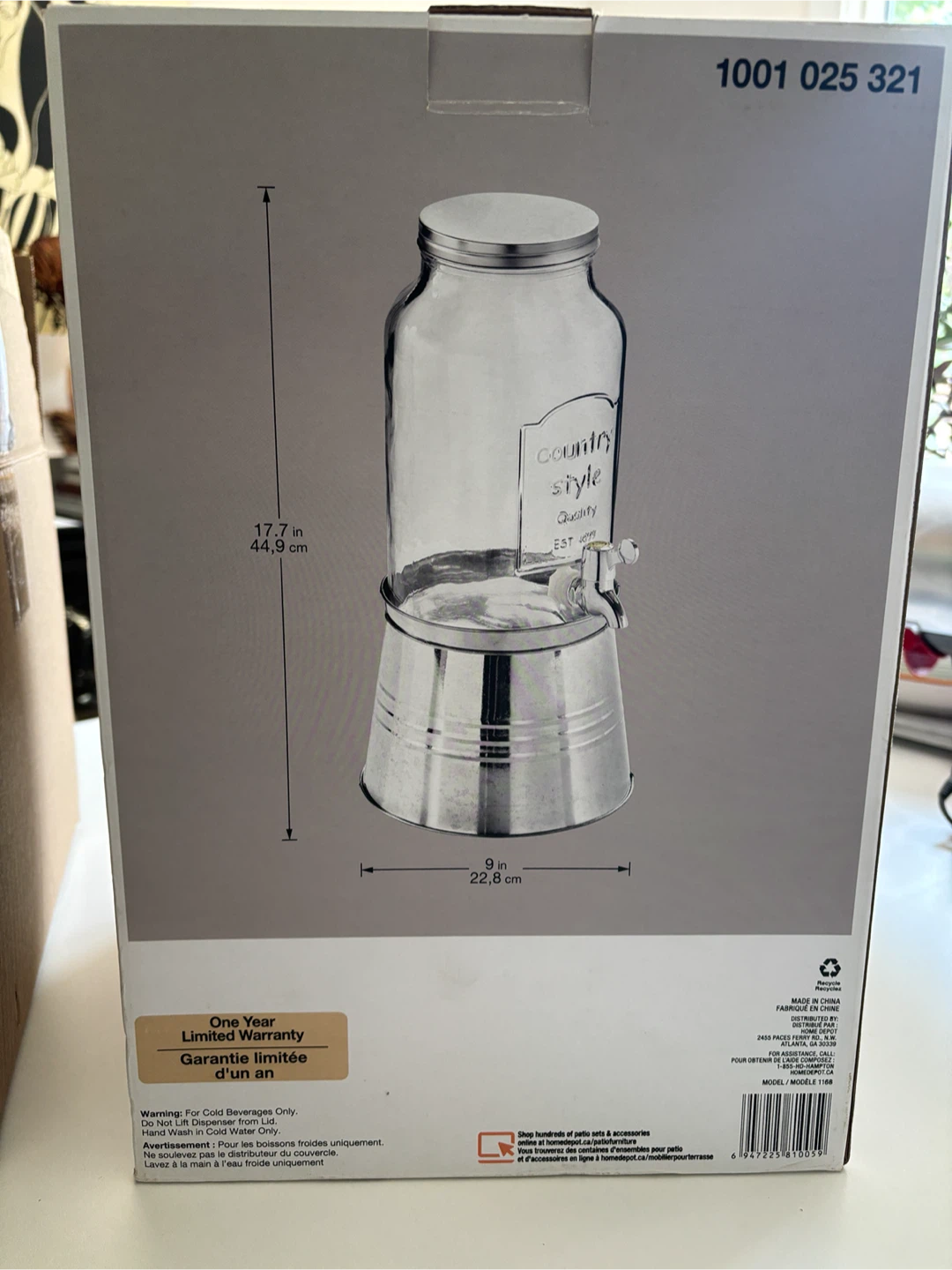 Mason Jar style large beverage dispenser - photo 3