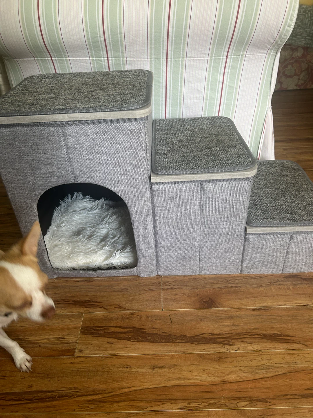 3-Step Pet Stairs with Enclosed you boxes  Den - photo 5