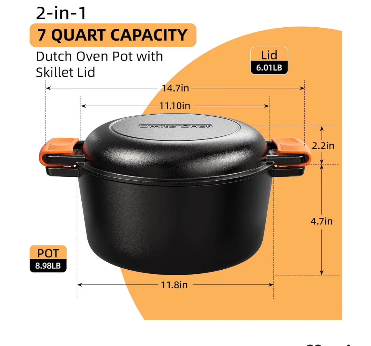 Cast Iron Dutch Oven and Griddle - photo 5