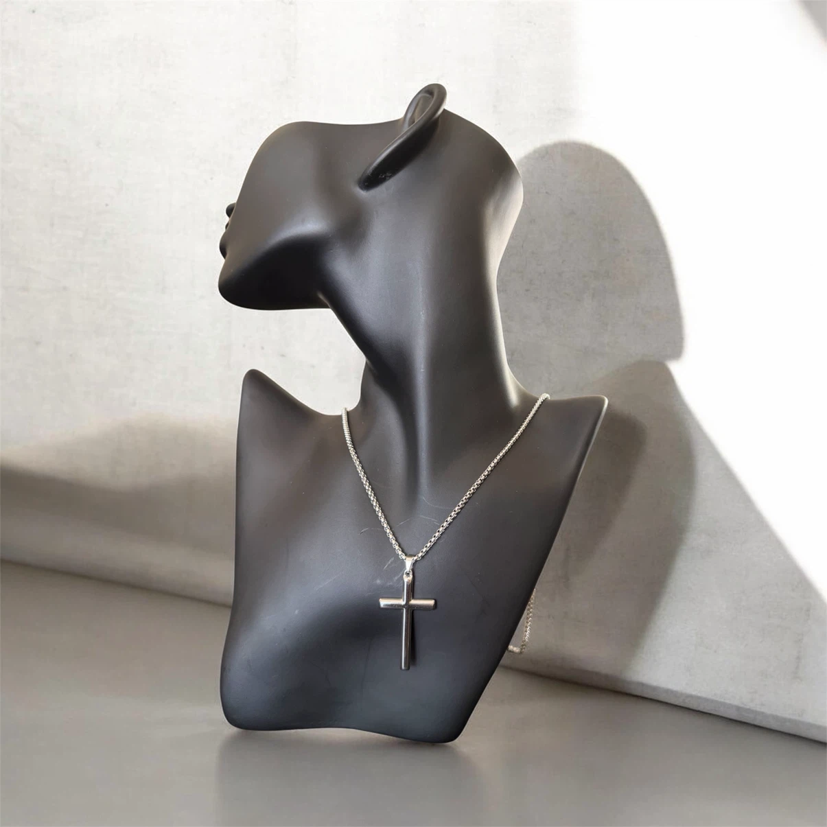 Stainless Steel Cross Pendant Necklace