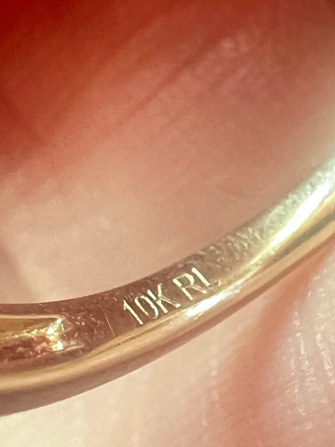 10K Gold Opal Ring with Diamond Accent Band - photo 4