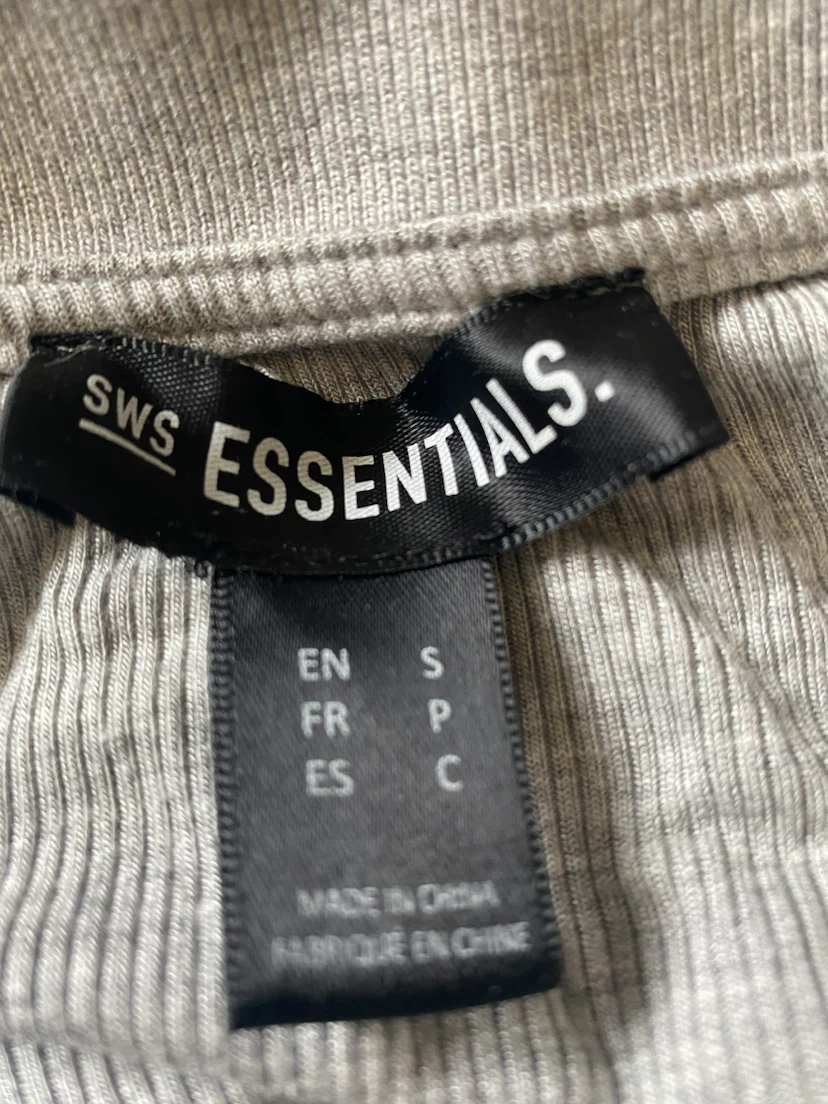 SWS Essentials Grey Ribbed Polo Shirt - photo 2