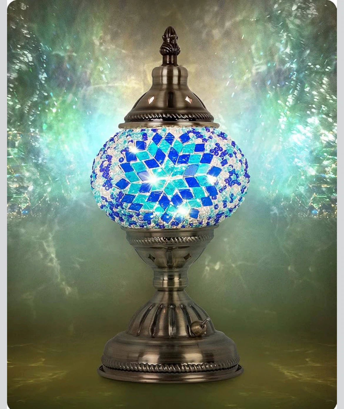 Turkish Moroccan Mosaic Table Lamp - photo 2