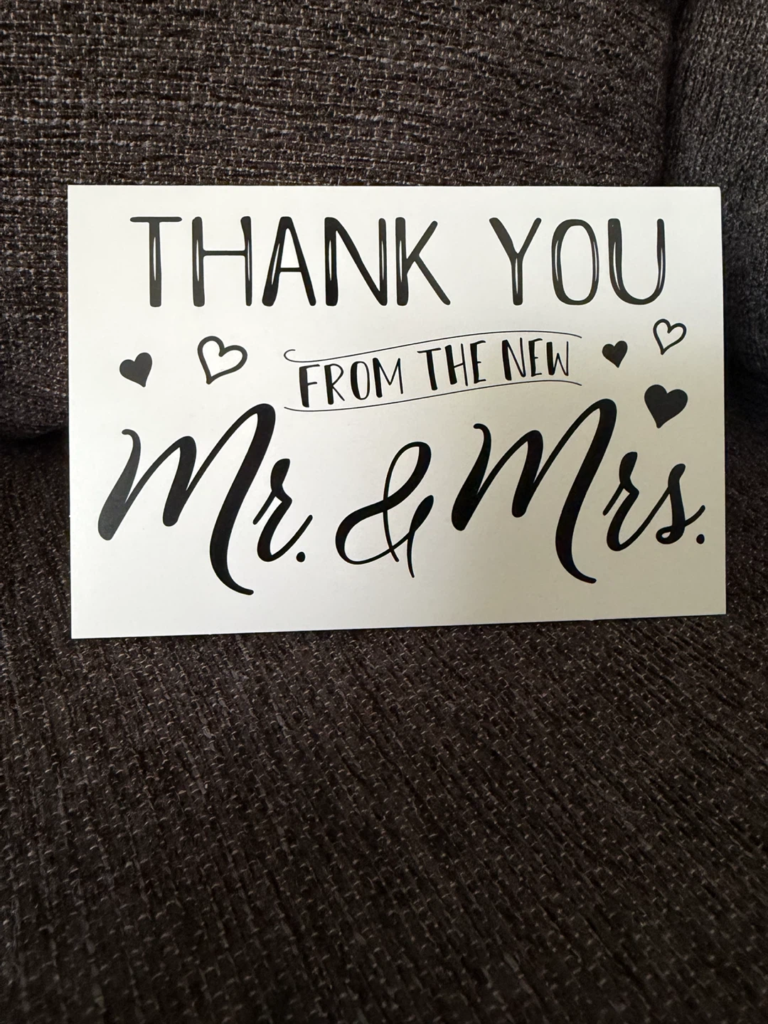 Thank You Card - From the New Mr. & Mrs.