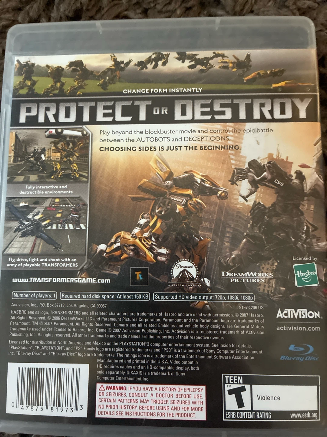 Transformers: The Game for PlayStation 3 - photo 2