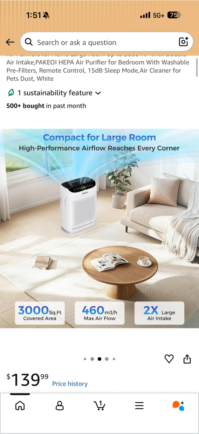 PAKOI HEPA Air Purifier with Remote - photo 4