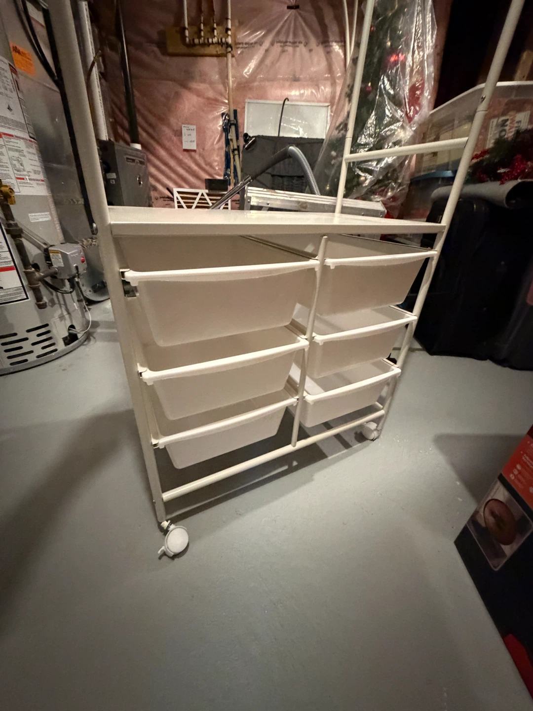 CLOTHING RACK WITH STORAGE BINS - photo 3
