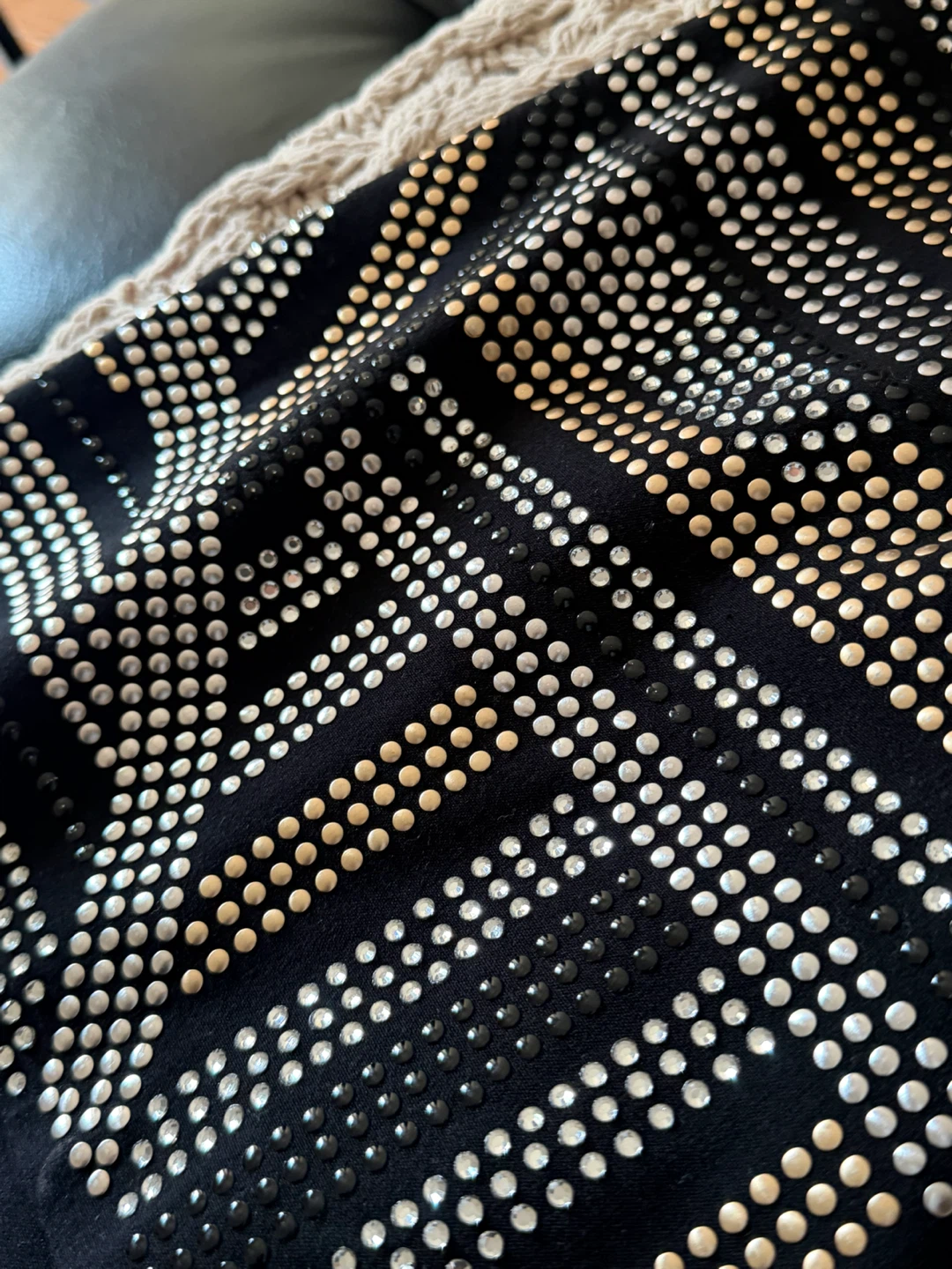 Confession Black Studded Mini Skirt - photo 2