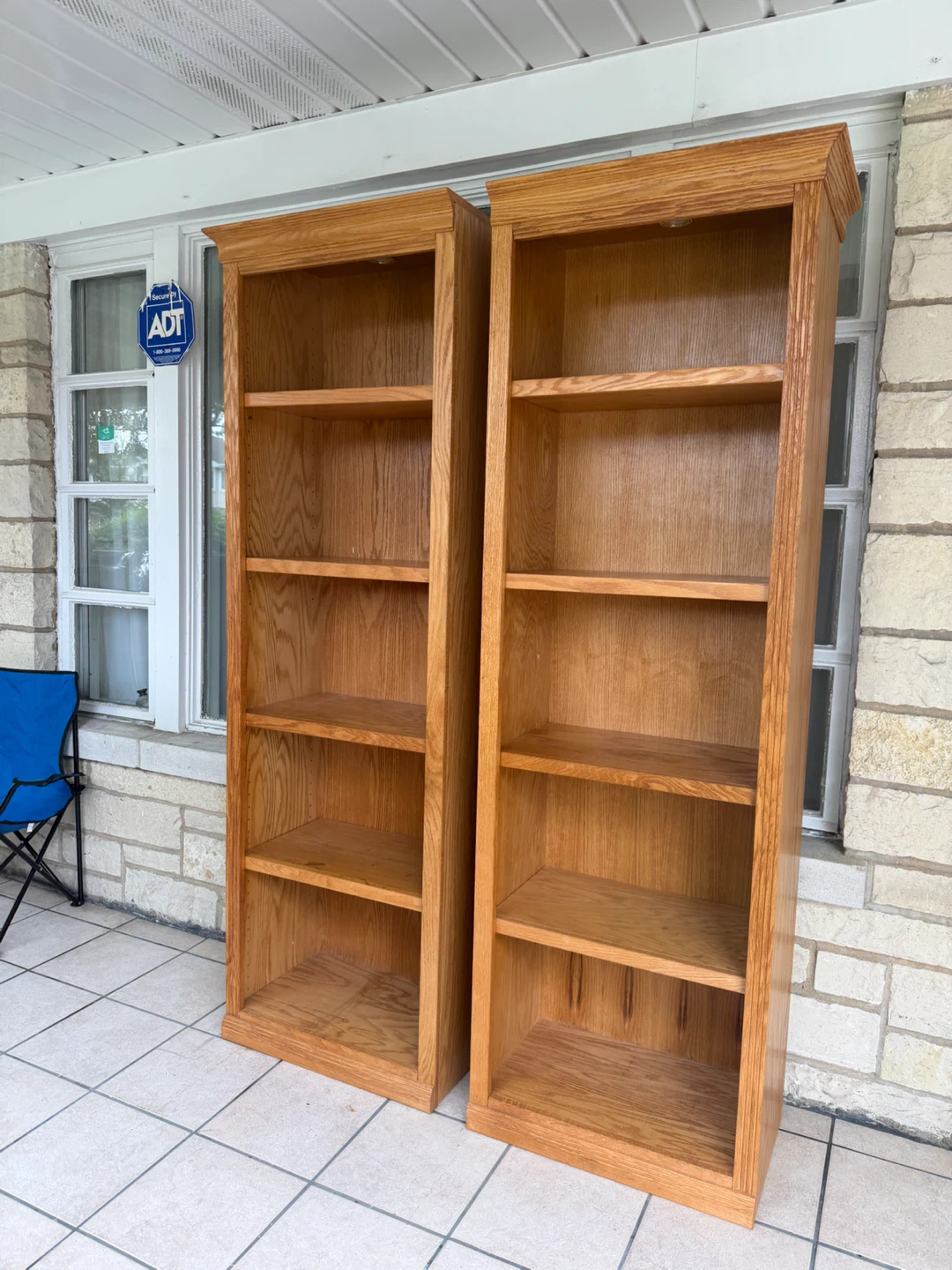 Two Oak Bookshelves - photo 3