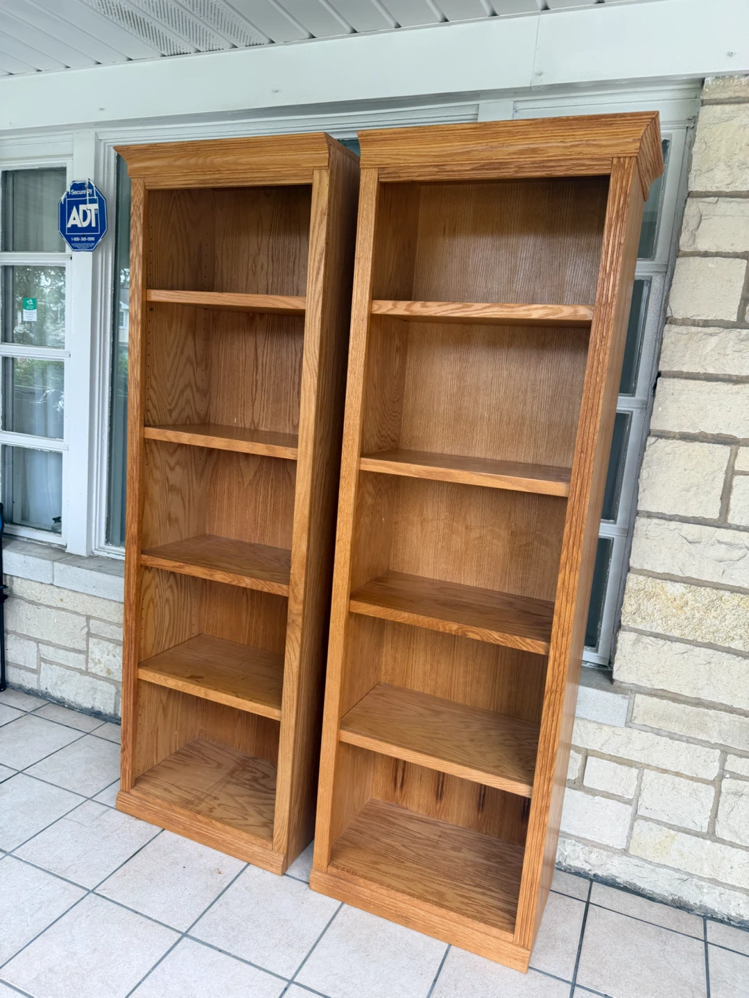 Two Oak Bookshelves - photo 4
