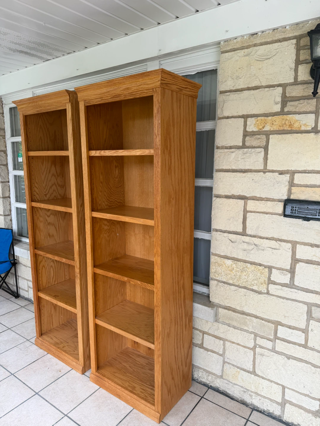 Two Oak Bookshelves - photo 5