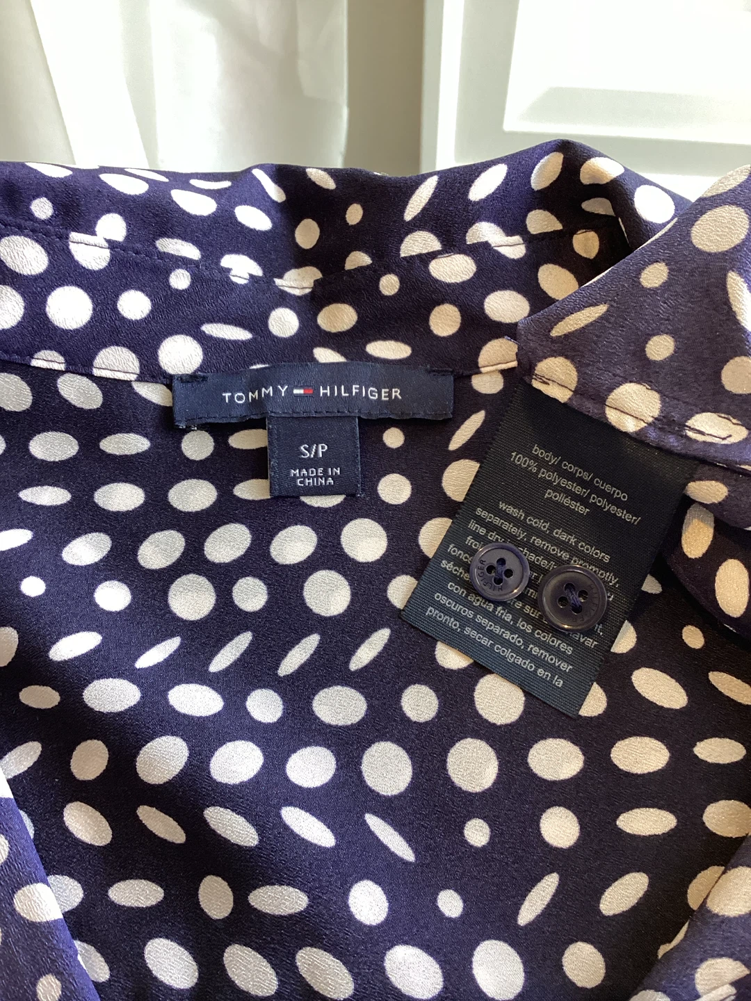 TOMMY HILFIGER NAVY PRINT SHIRT - photo 3