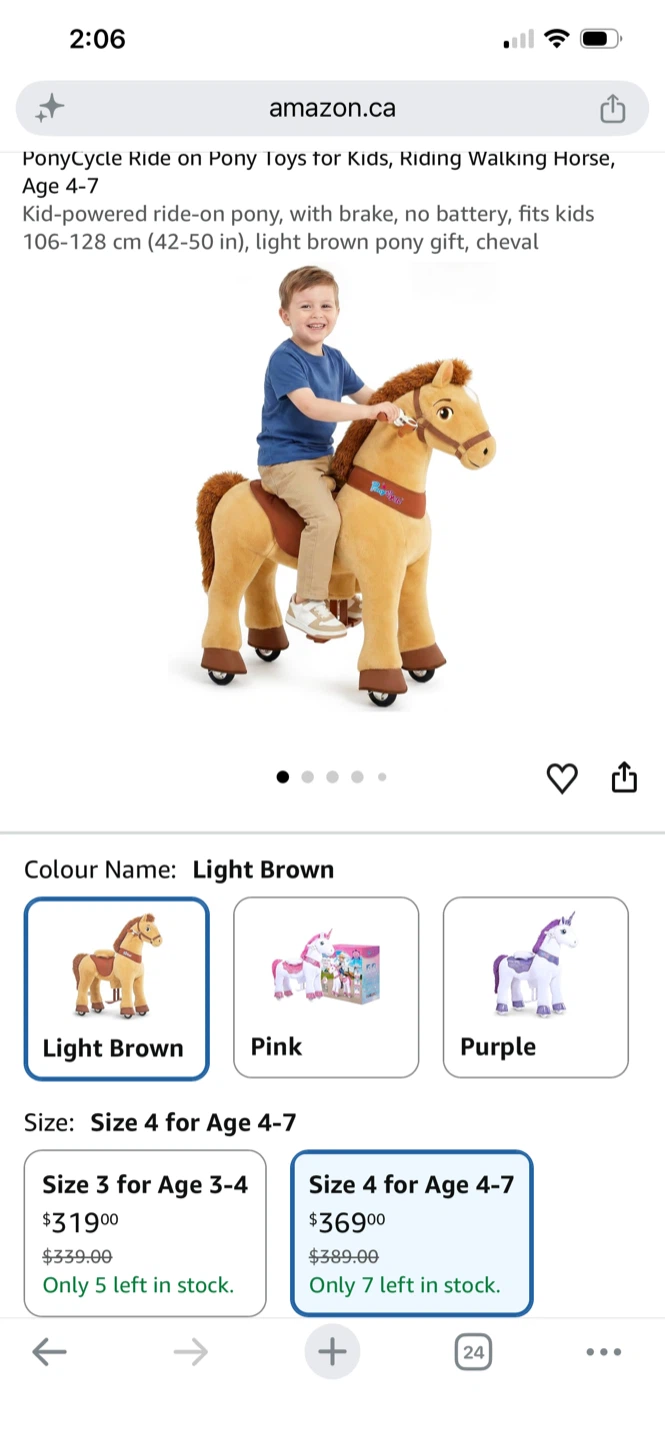PonyCycle Ride-on Toy Horse - Size 4 for Age 4-7 - photo 5