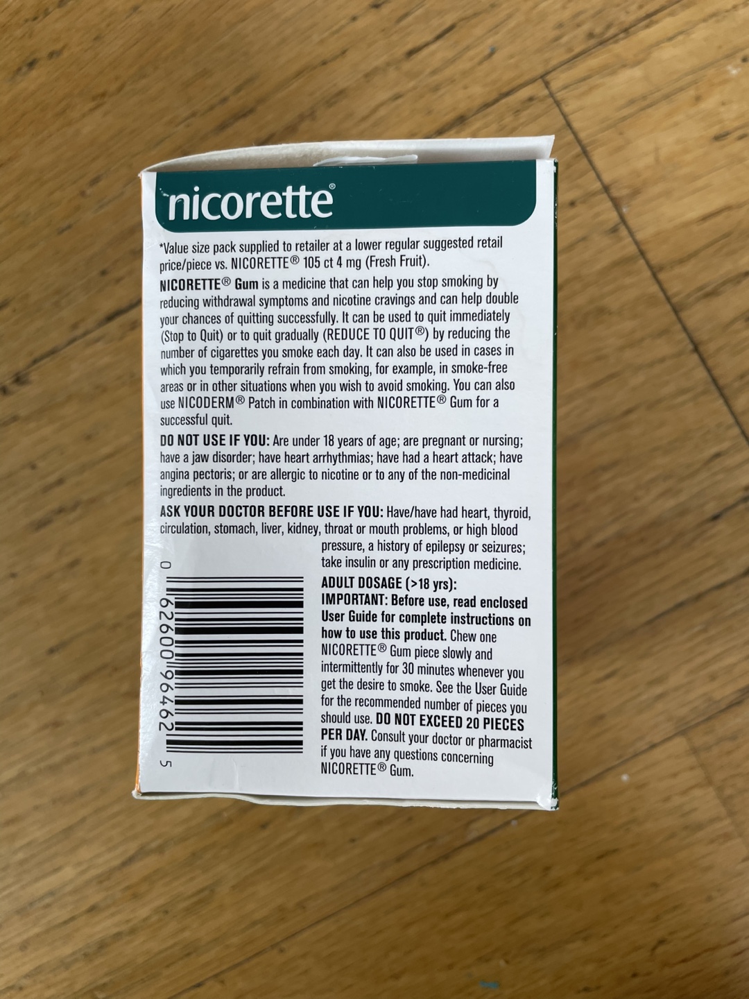 Nicorette Gum Value Size Fresh Fruit Flavour - photo 4