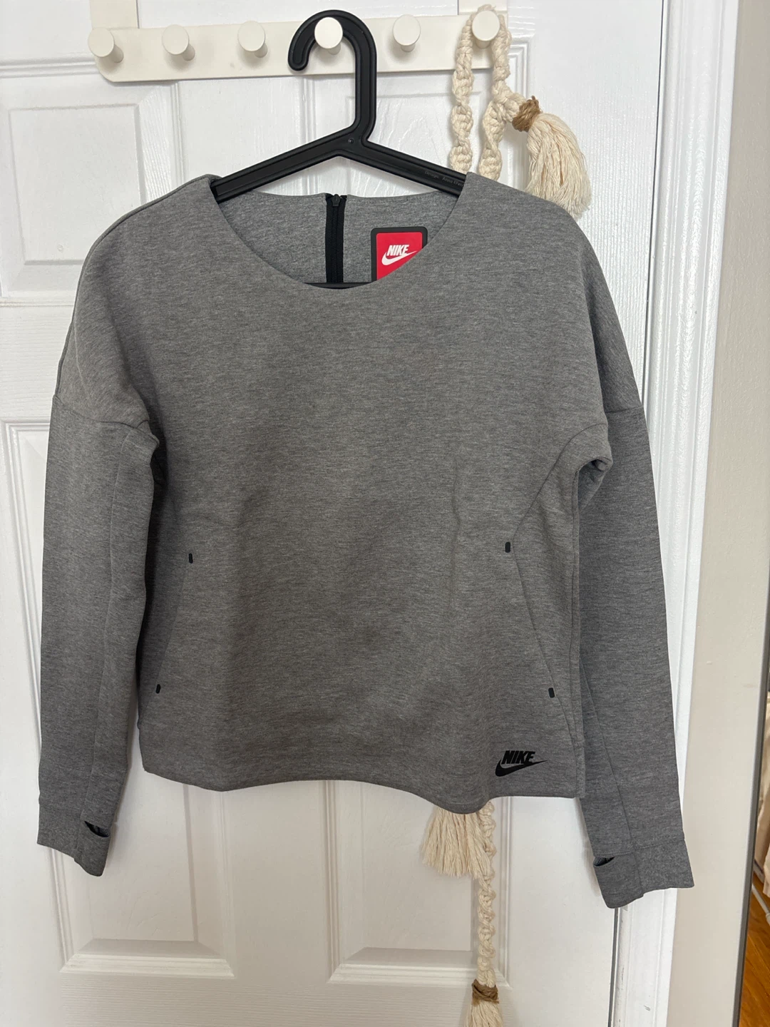 Nike Grey Tech Fleece Crewneck Sweatshirt Size S