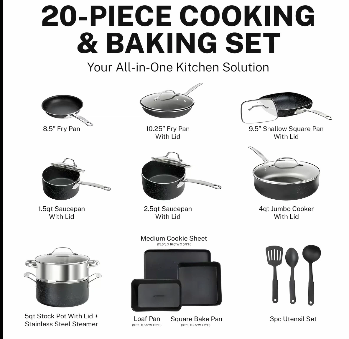 20-Piece Cooking & Baking Set - photo 2