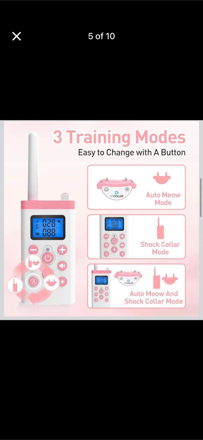 Brand new Meowing Stop Collar Remote Cat Training Collar - photo 2