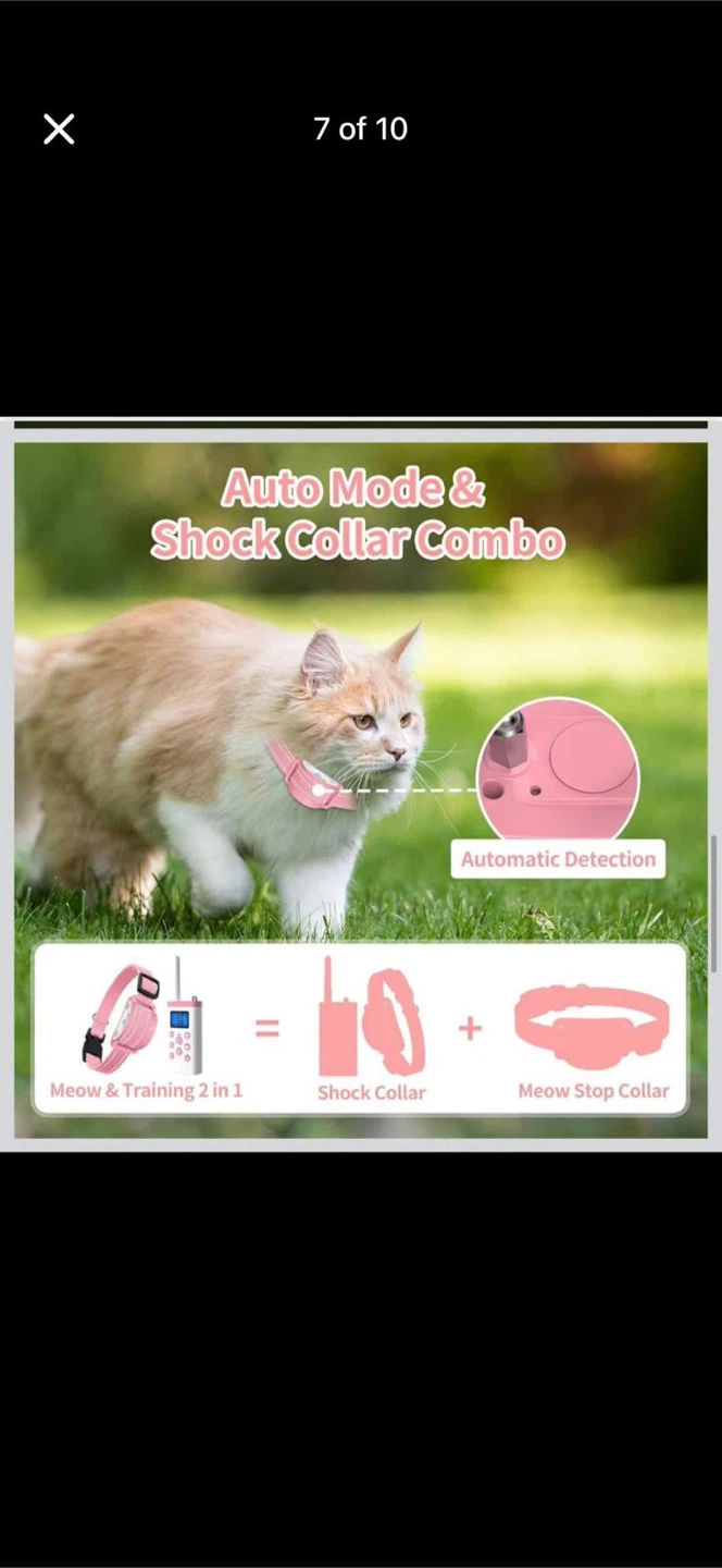 Brand new Meowing Stop Collar Remote Cat Training Collar - photo 3