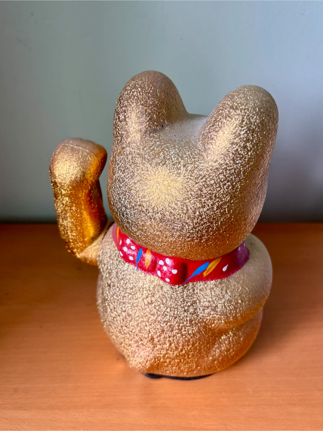 Gold Maneki Neko Lucky Cat - photo 3