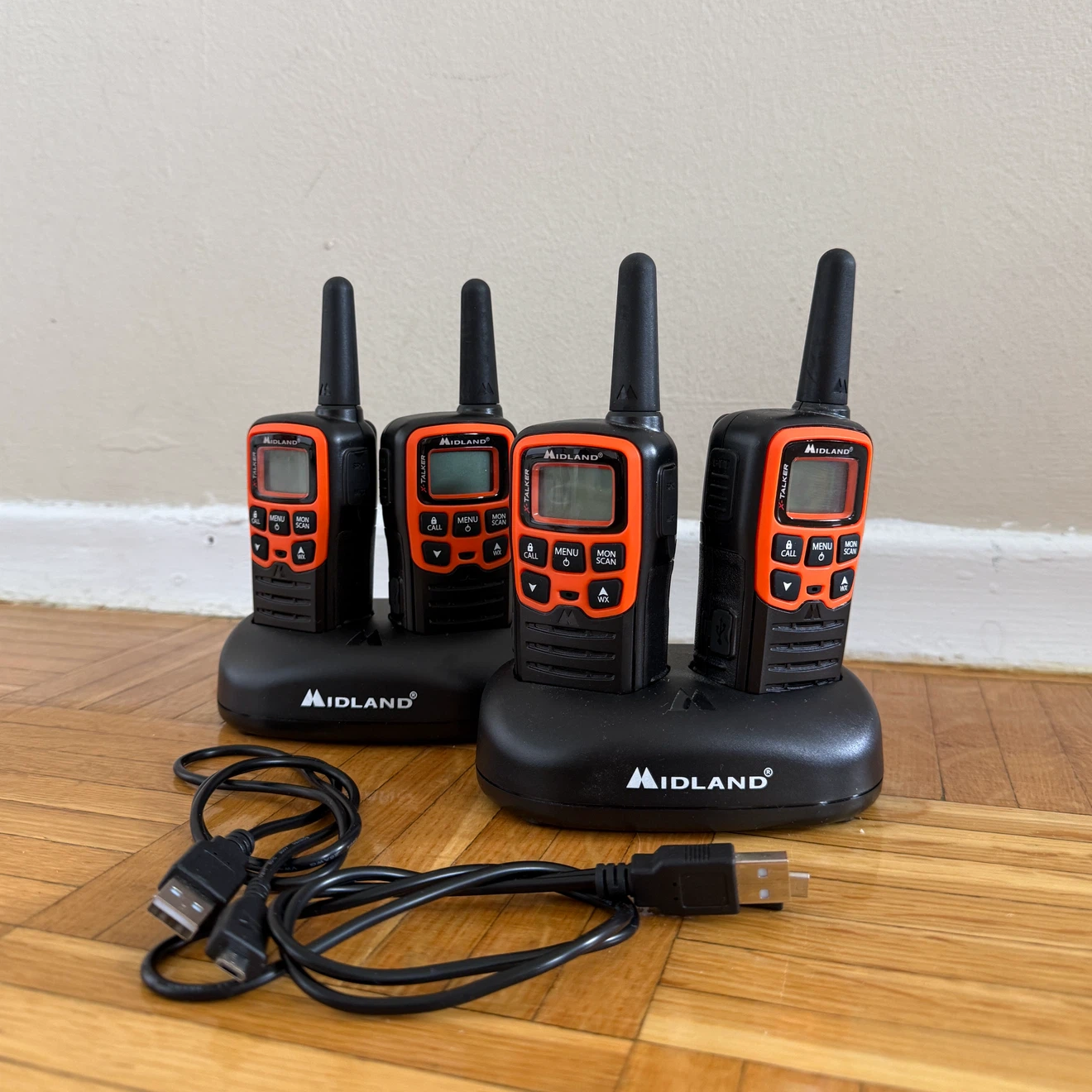 Midland T51 VP3 X-Talker Handheld 2-Way Radios x4