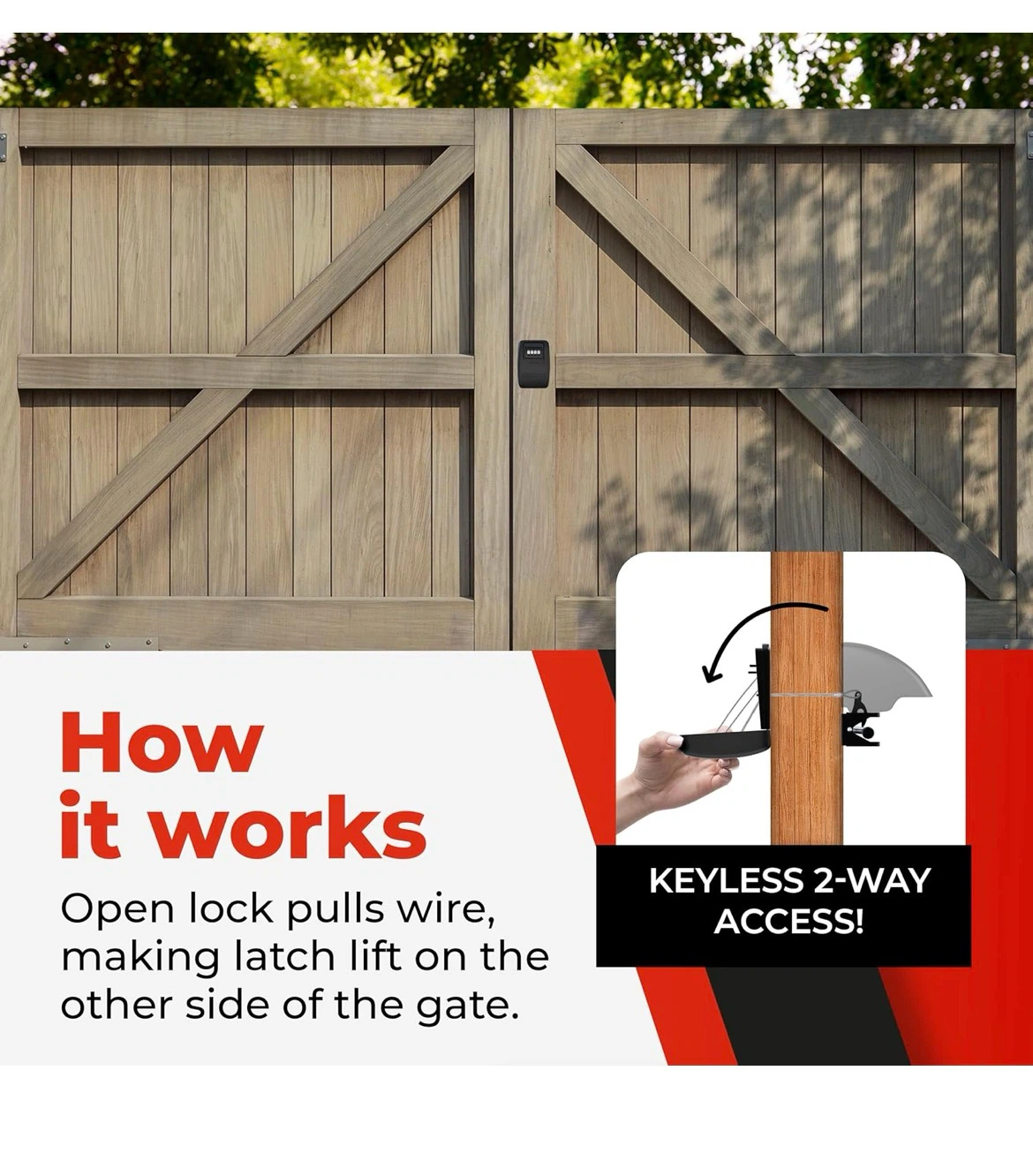 Yardlock Keyless Gate Lock - photo 4