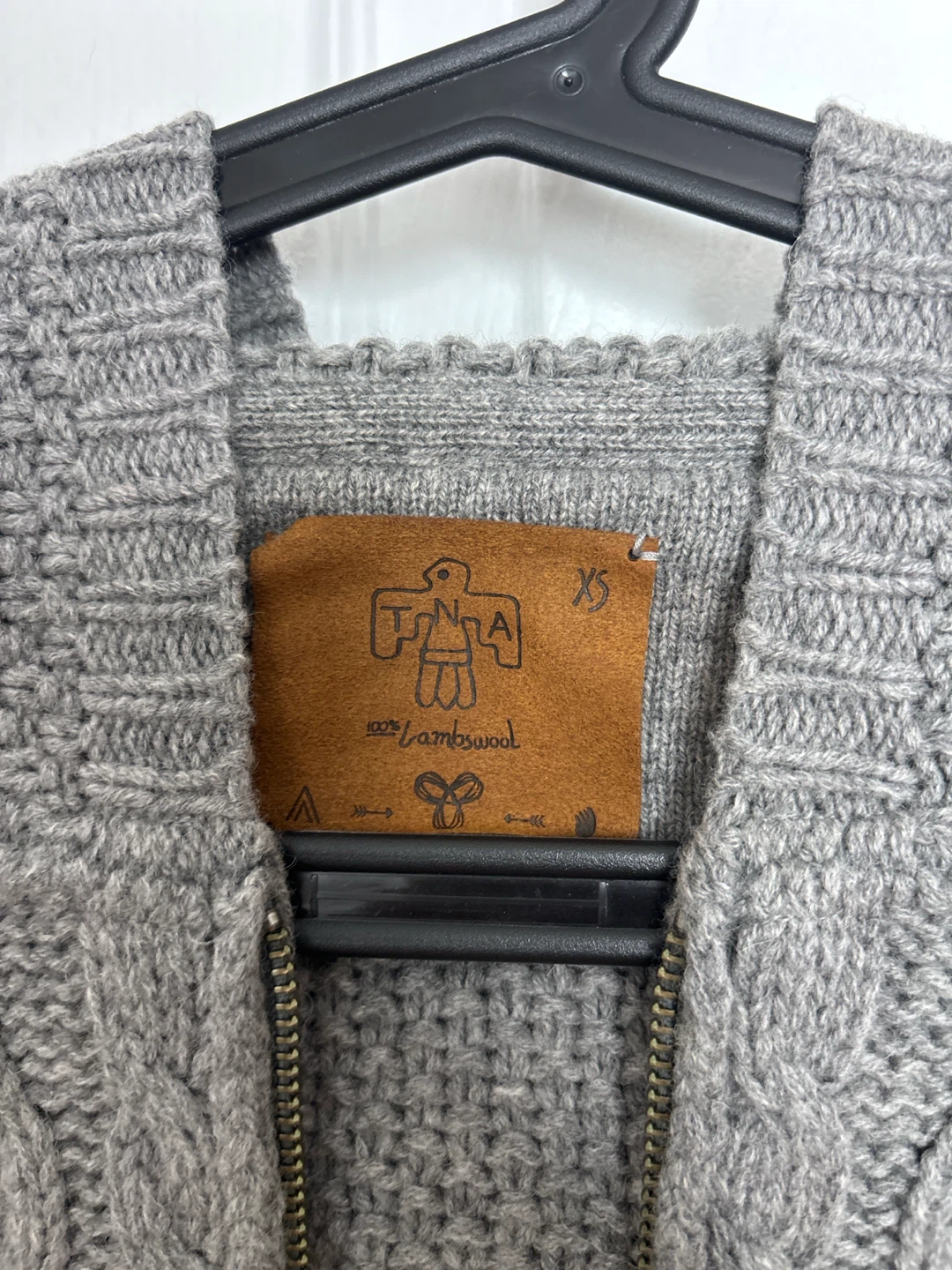 TNA 100% Lambswool Zip-Up Hoodie - photo 2