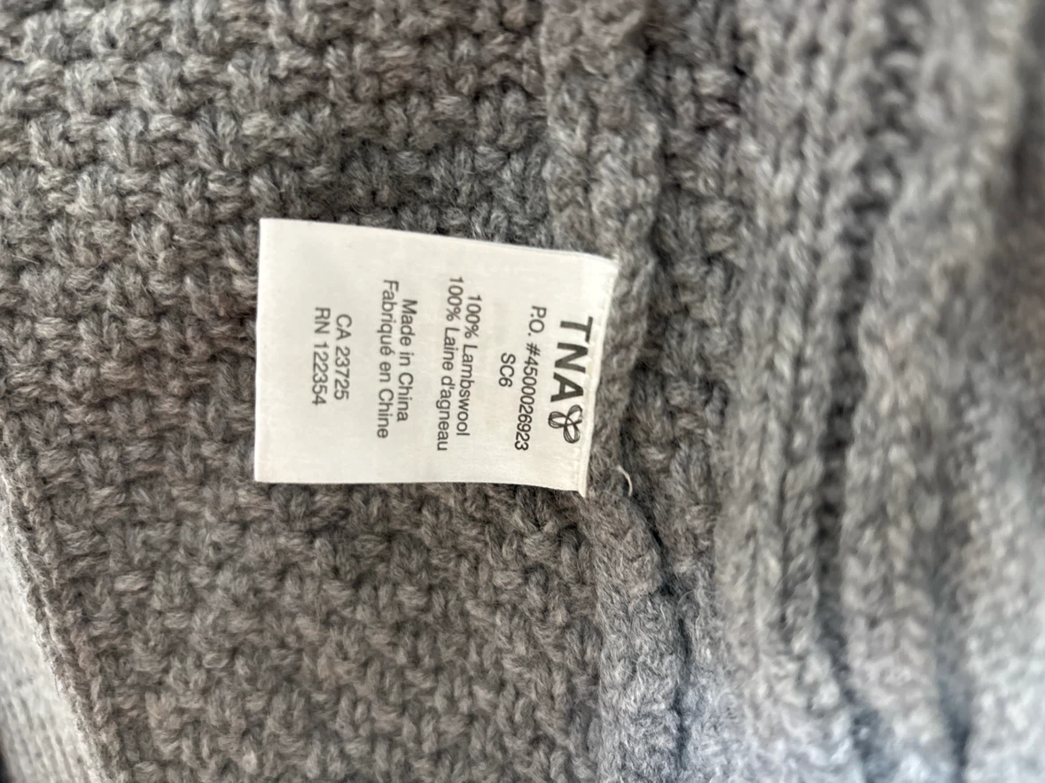 TNA 100% Lambswool Zip-Up Hoodie - photo 3