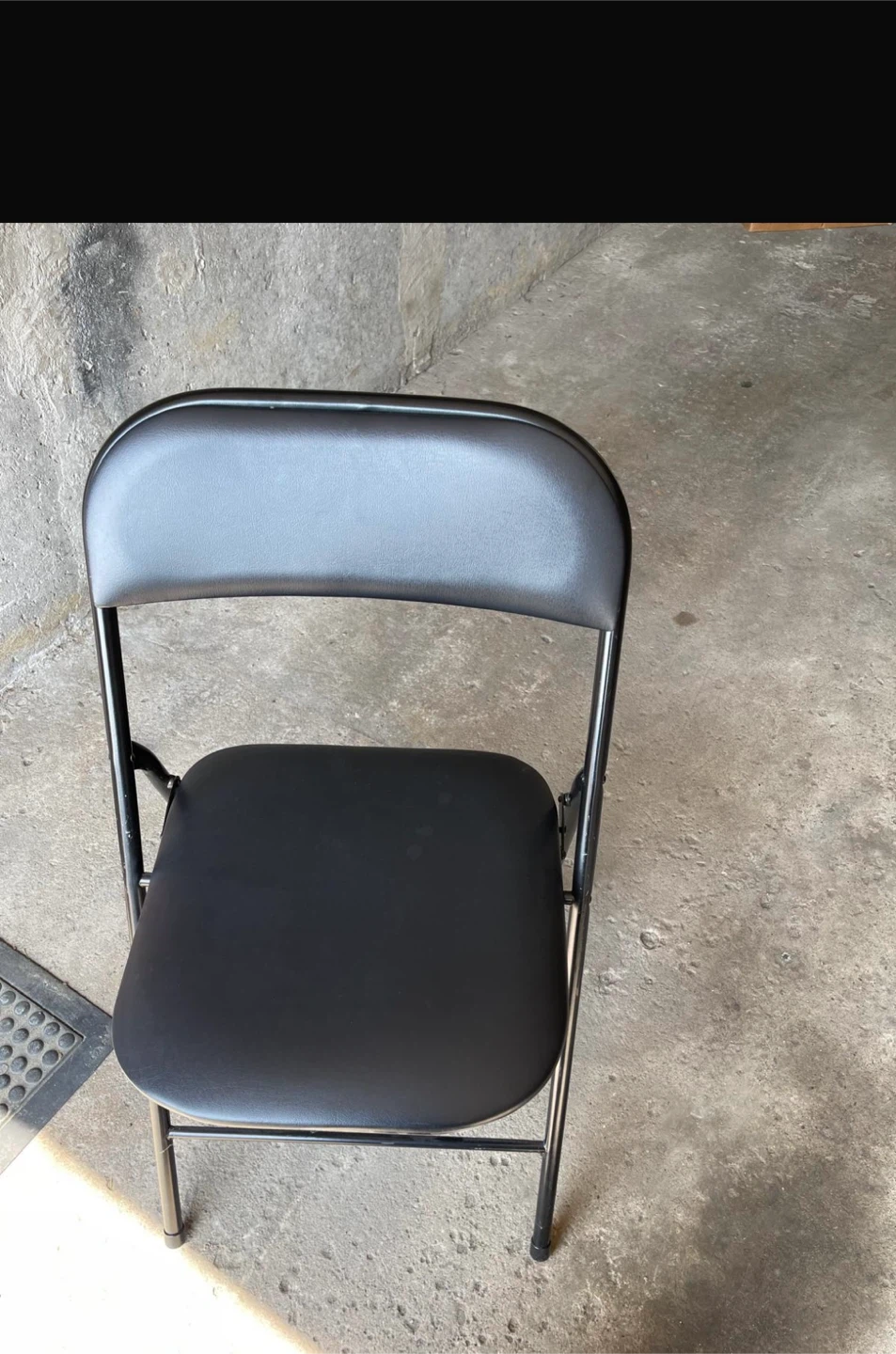 Black Folding Chair