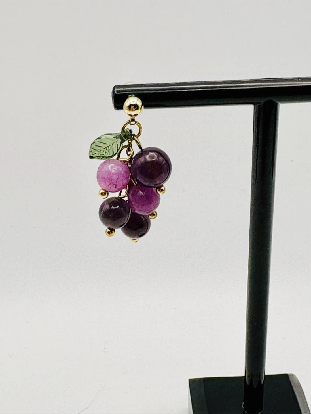 Grape Cluster Earrings Amethyst - photo 3