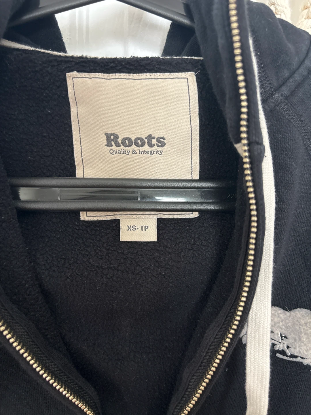 Roots Black Zip-Up Hoodie - photo 2