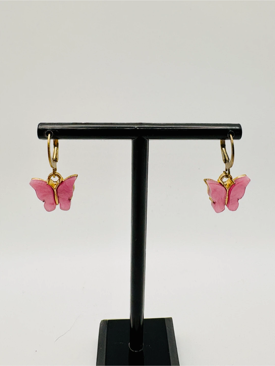 Pink Butterfly Dangle Earrings - photo 3