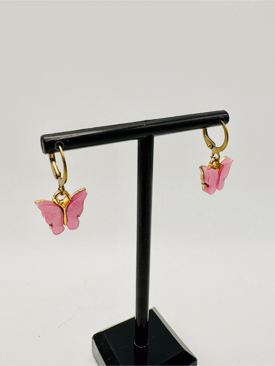 Pink Butterfly Dangle Earrings - photo 4