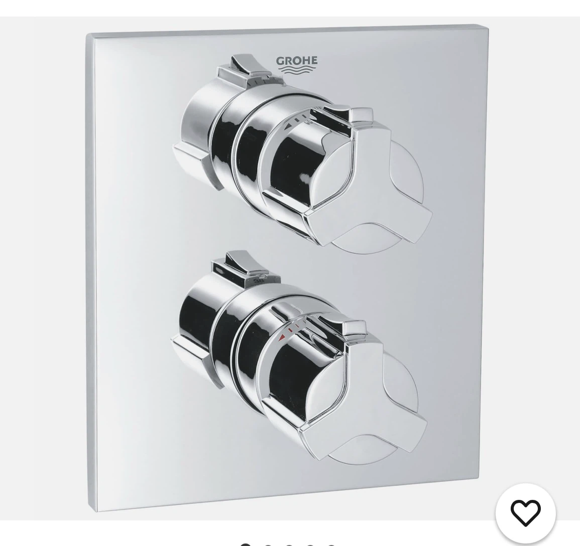 Grohe 19304000 Allure Thermostatic Valve Trim Kit Chrome