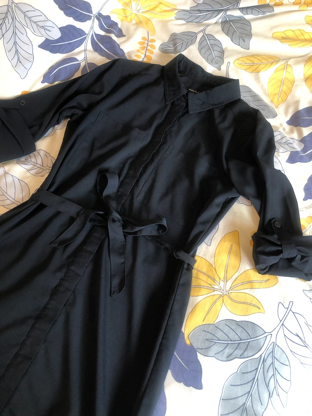 Banana Republic Navy Shirt Dress XS