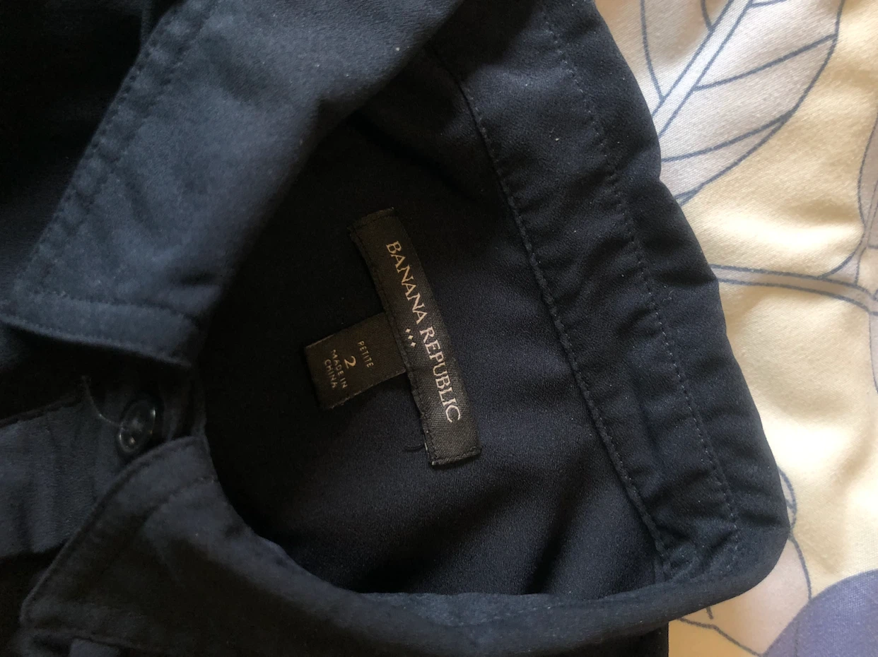 Banana Republic Navy Shirt Dress XS - photo 4