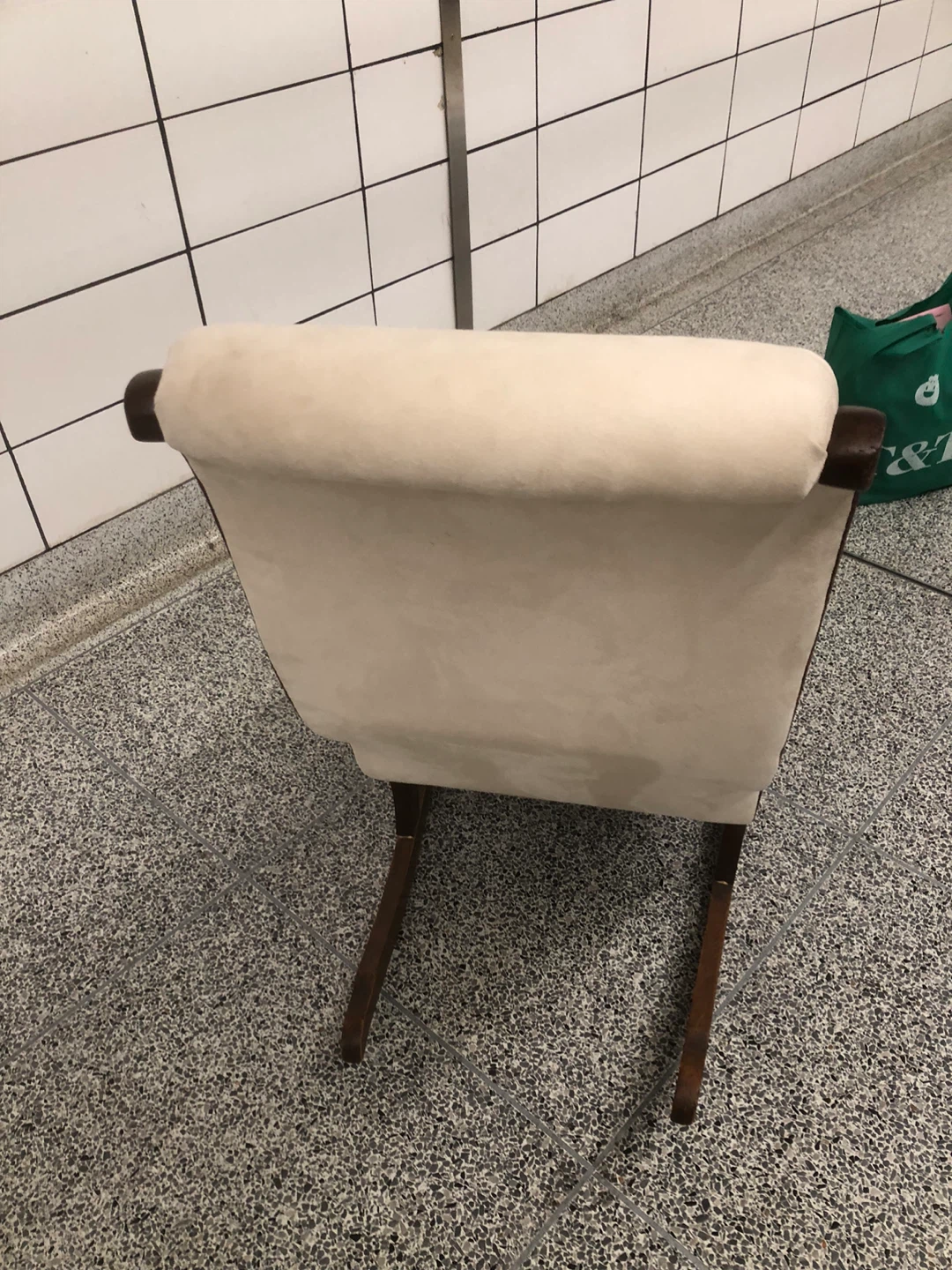 Cream Upholstered Rocking Chair - photo 4