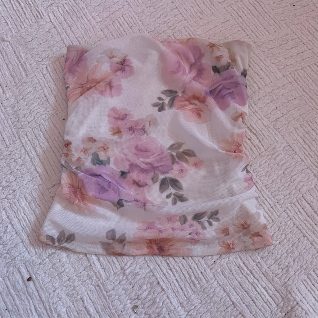 GARAGE floral tube top