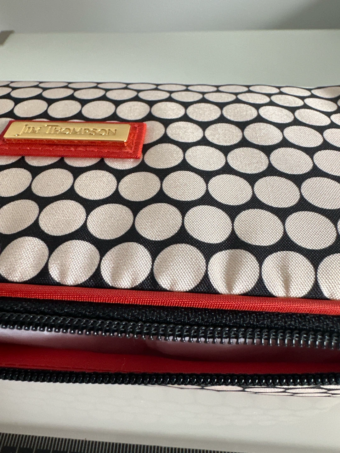 Jim Thompson Polka Dot Makeup Bag - photo 3
