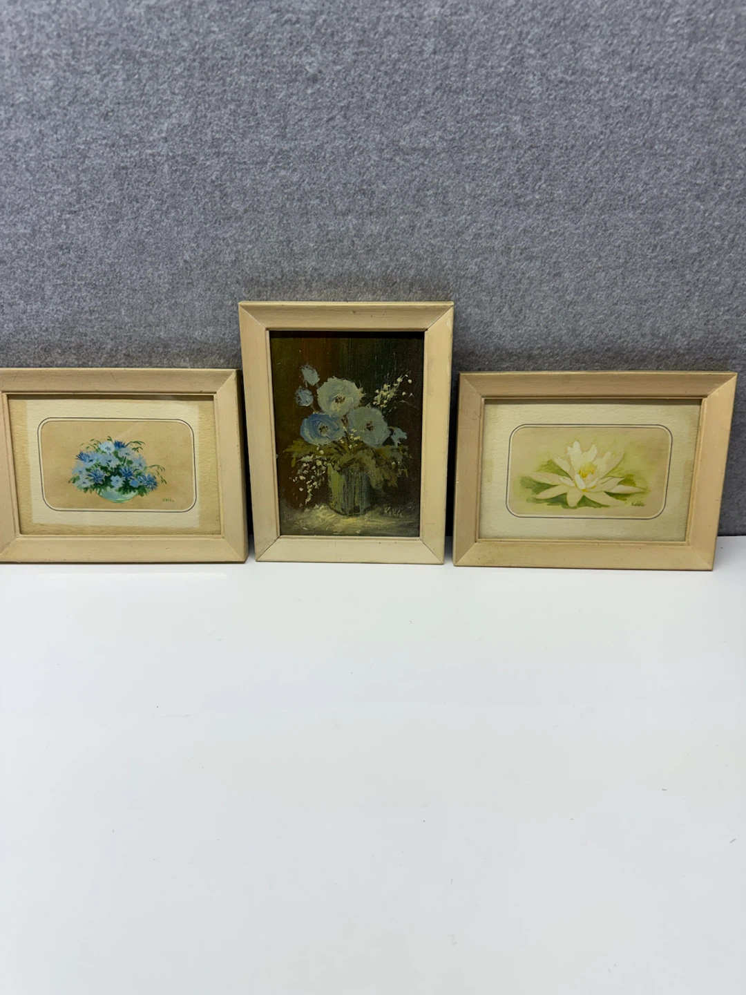 Set of 3 Framed Floral Paintings - photo 2