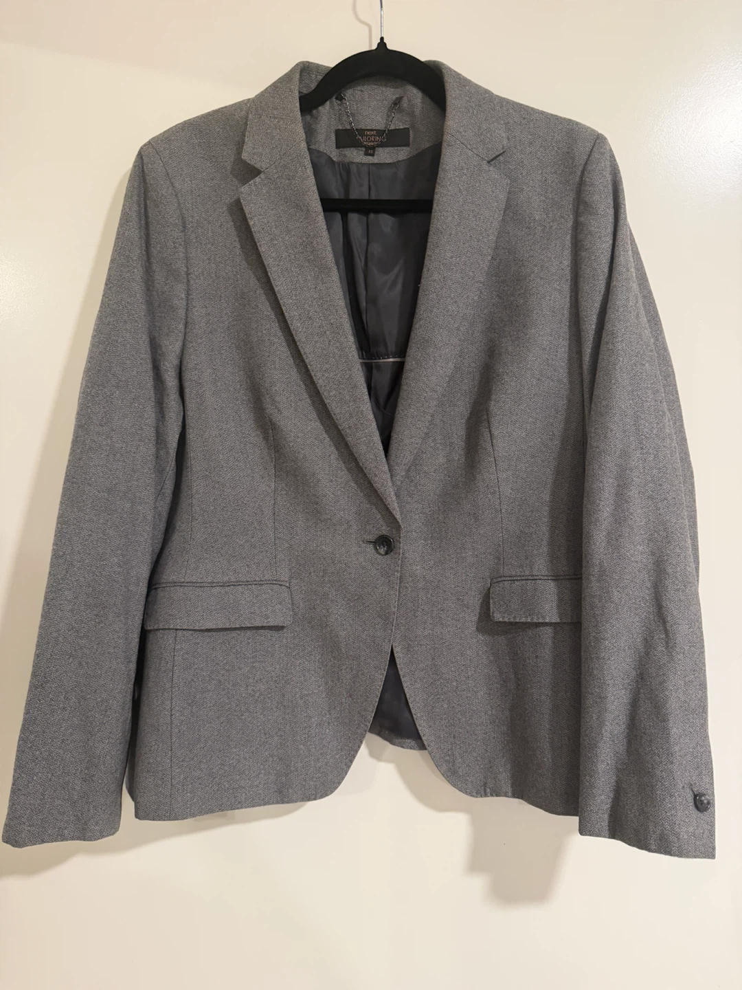 Next Tailoring Premium Grey Blazer Size 22 uk