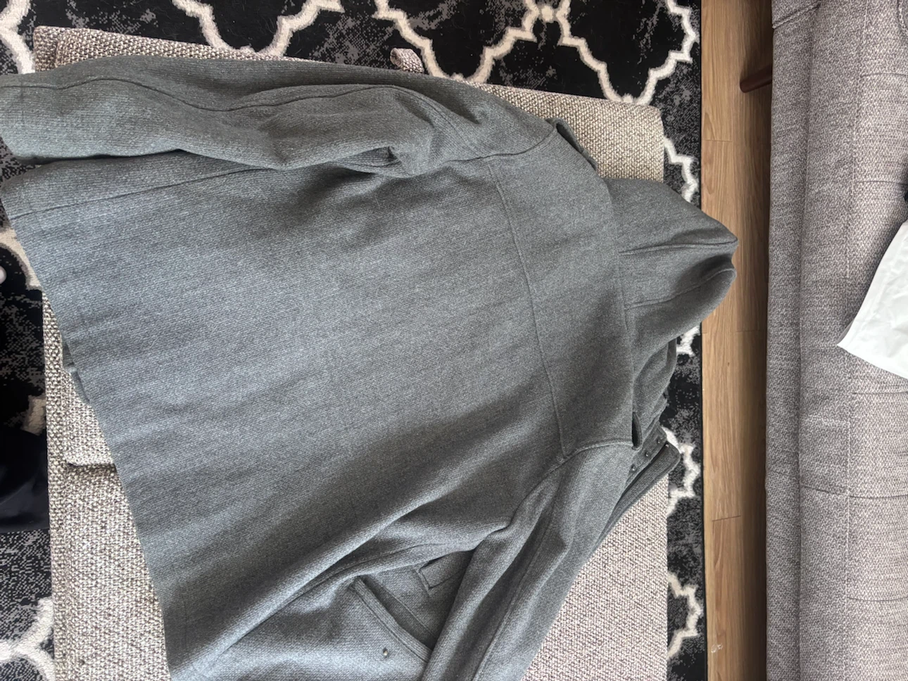 Guess Men's Grey Wool Blend Hooded Jacket - photo 3