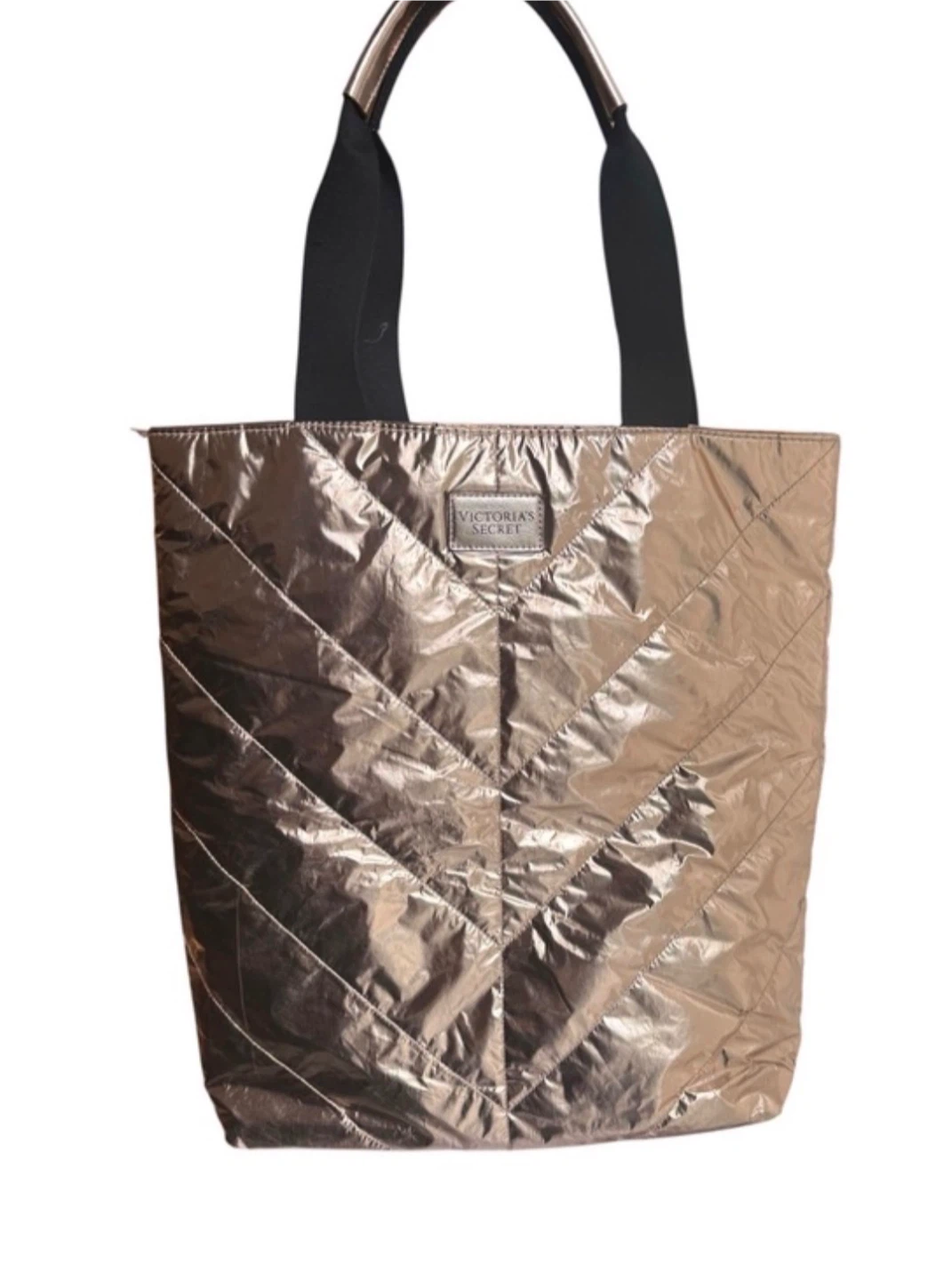 Victoria's Secret Rose Gold Metallic Tote Limited Edition Bag - photo 2