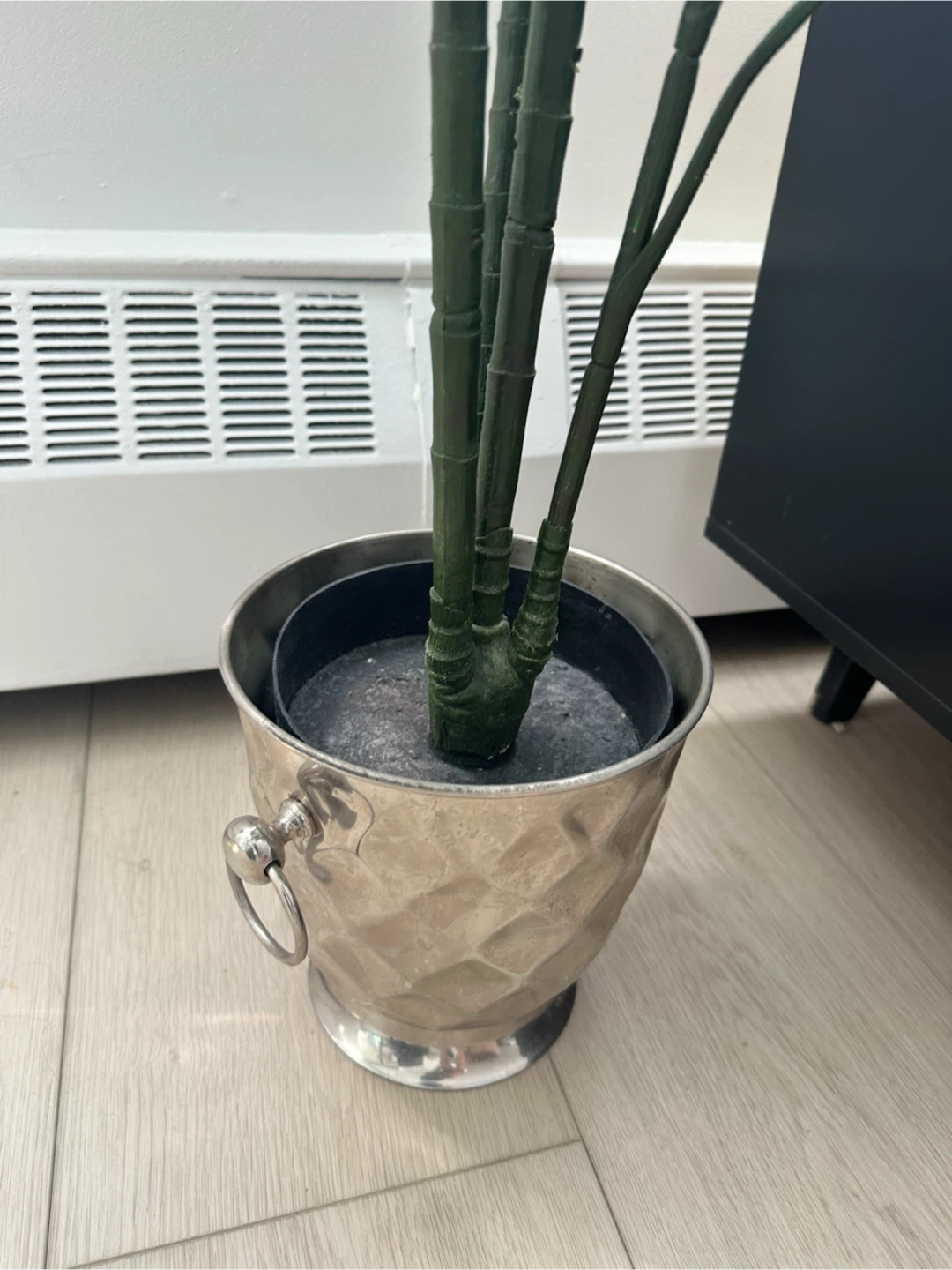 Artificial Palm Tree Plant in Silver Pot - photo 2