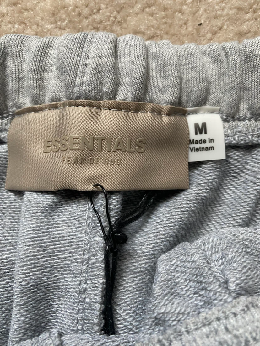 ESSENTIALS Fear of God shorts Black and Light Grey - photo 4