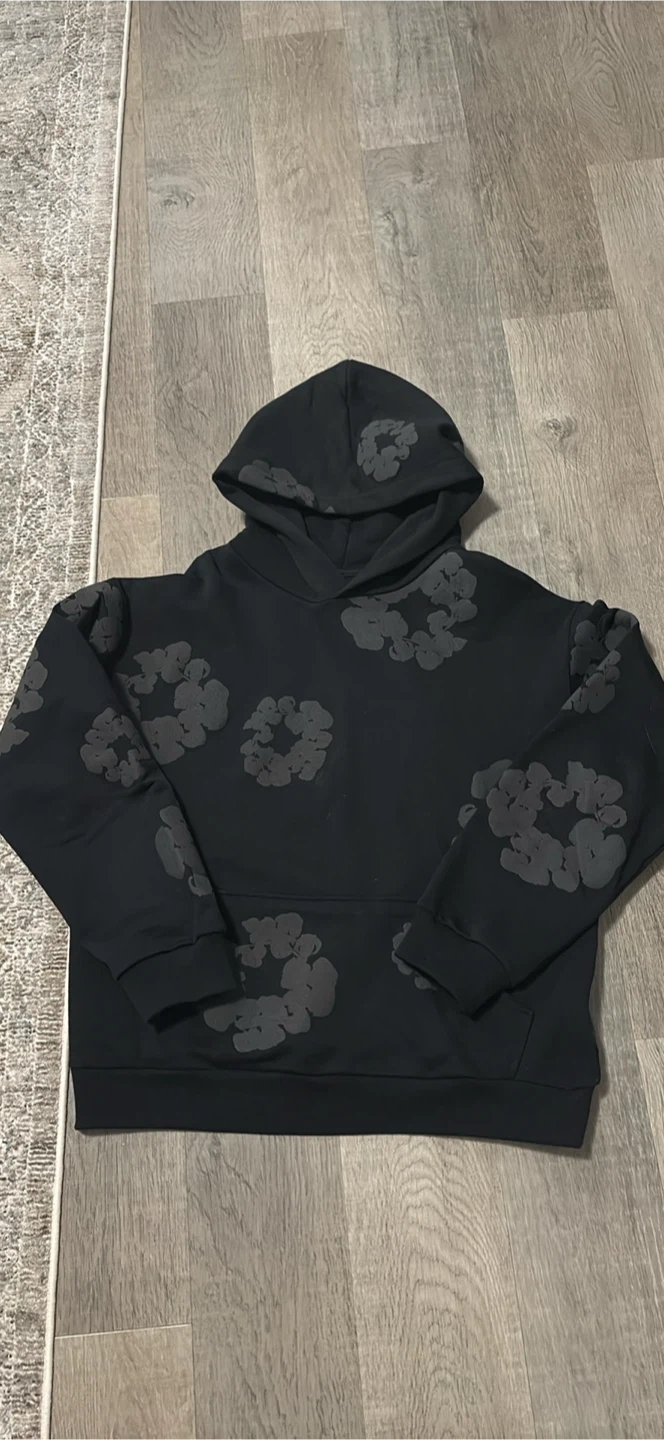 Denim Tears Black Hoodie size Large
